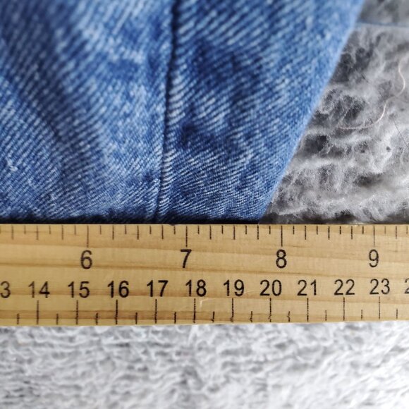 Levis Jeans Womens 27 Blue 501 90s Button Fly Straight Leg Denim - Picture 12 of 14